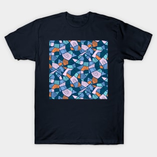Navy Solid Shapes T-Shirt